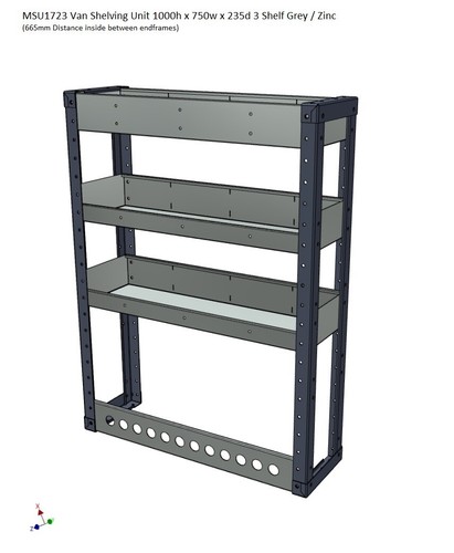 Metrax van racking shelving - van,